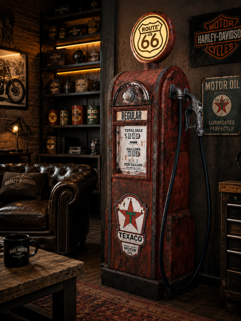 Wayne Benzin Pompası Dolabı garage sahne görseli